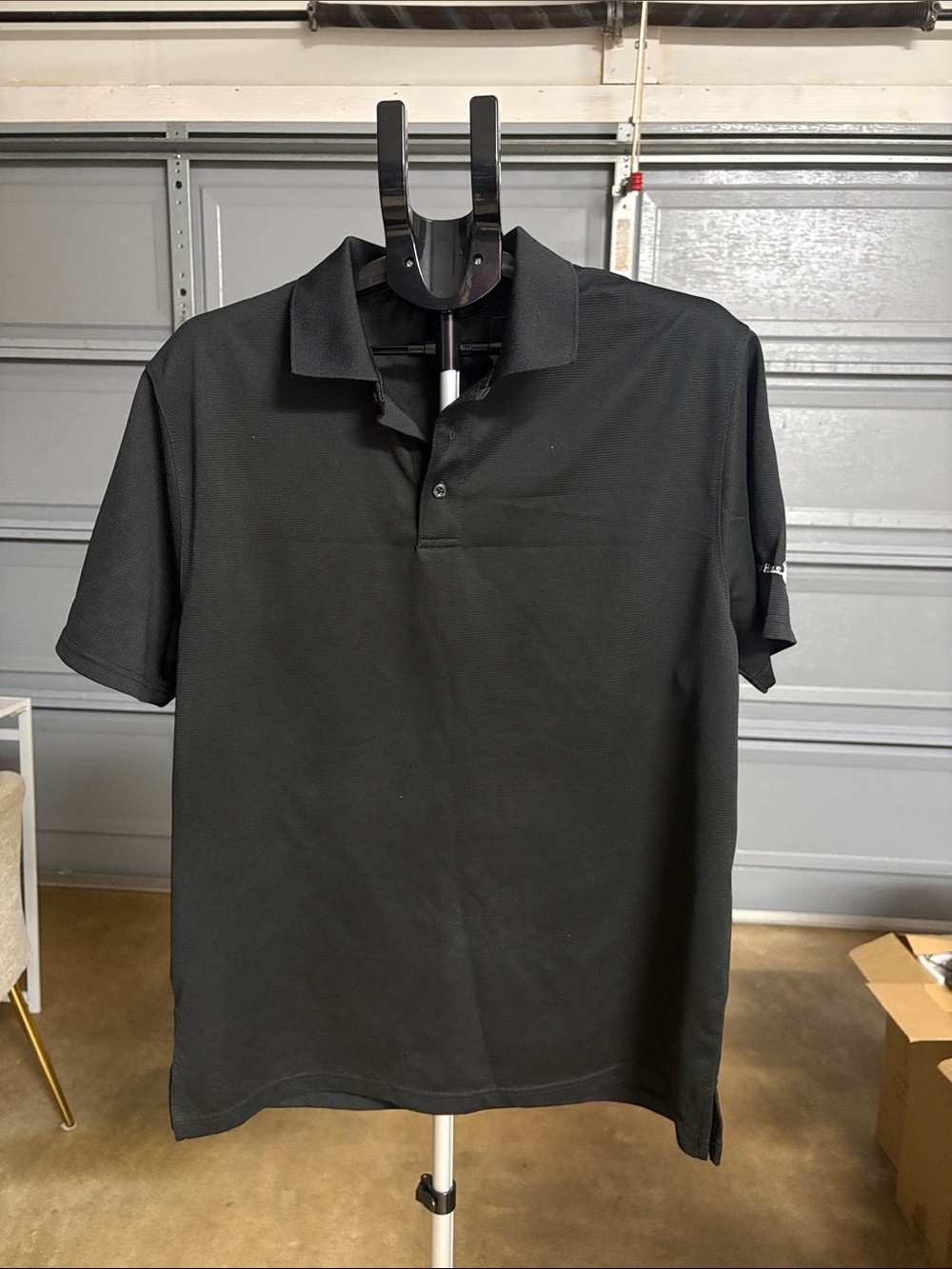 Beverly Hills Polo Club Men's Black Short-Sleeve Polo